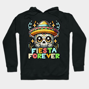 Fiesta Forever Beautiful Cinco De Mayo Skull Hoodie